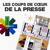 Découvrez les sélections de la presse : Intramuros, Elle Décoration, Maison Française, Marie Claire Maison et Le Journal de la Maison