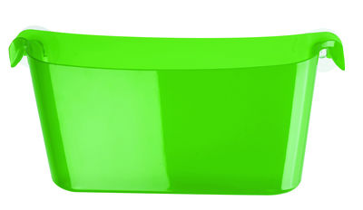 Koziol Boks Storage box - With sucker. Transparent green