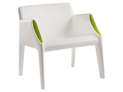 Kartell Magic Hole Armchair - Indoor / outdoor. White,Green