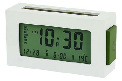 Lexon Maizy Alarm clock - LCD double energy. White,Green