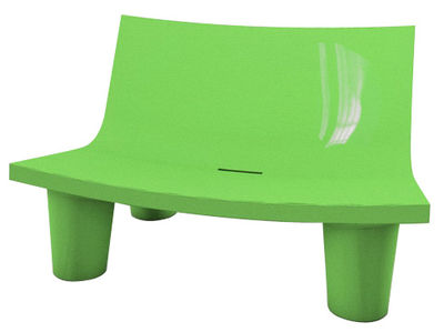 Slide Low Lita Love Sofa - Lacquered version. Lacquered green