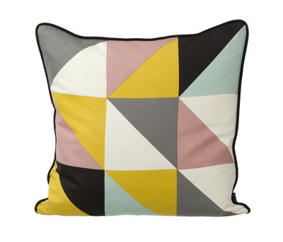 Ferm Living Remix Cushion. White,Pink,Yellow,Grey