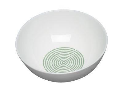 A di Alessi Acquerello Bowl - Ø 16,5 cm. White,Green