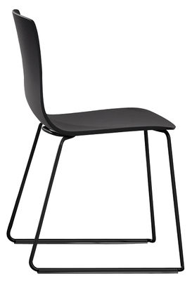 Arper Aava Stackable chair - Aava Sledge leg. Black