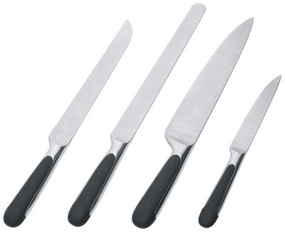 Alessi Mami Kitchen knife - Set of 4. Black,Steel