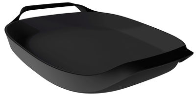 Italesse Stripe Tray - Anti-slip tray. Black