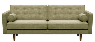 Universo Positivo N101 L Straight sofa - 3 seaters - W 203 cm. Olive green