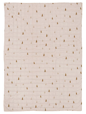 Ferm Living Cone Children plaid - Quilted - 100 x 70 cm. Pink,Mustard yellow