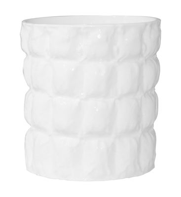 Kartell Matelasse Vase - / Basket / Ice buket. Opaque white