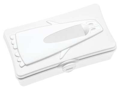 Koziol Ping Pong Tissue box. Opaque white
