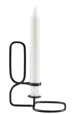 Hay Lup Table Candle stick - Square. Black