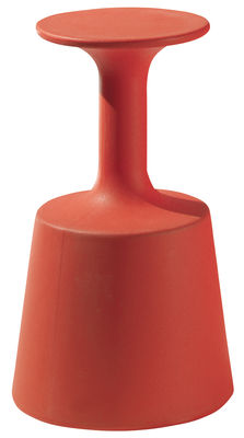 Slide Drink Bar stool - H 75 cm - Plastic. Red