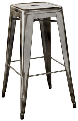 Tolix H Bar stool - H 75 cm - Steel - Indoor. Dark steel January 1