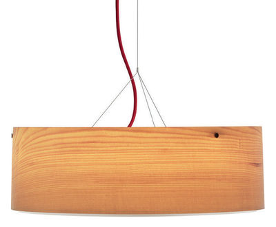 Belux Arba Pendant - Ø 60 cm. Red,Wood