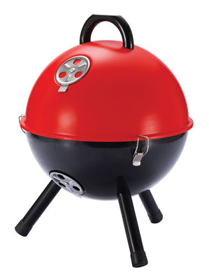 Loooqs Charcoal grill - Table - Ø 32 x H 42 cm. Red,Black