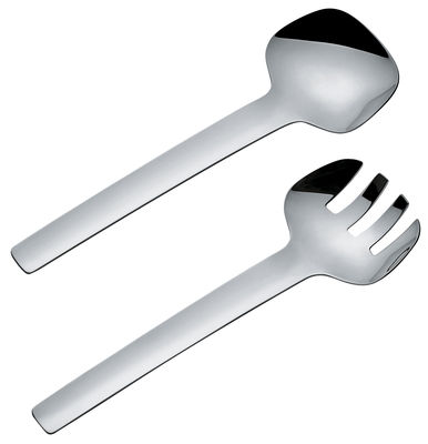 Alessi Tibidabo Serving cutlery set - Spoon and fork set. Steel