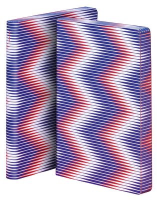 Nuuna Zig Zag Notepad - L - 256 pages. White,Blue,Red
