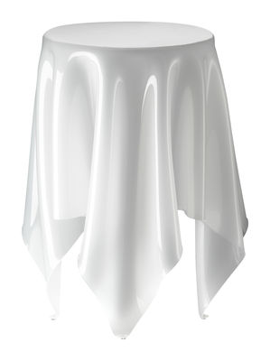 Essey Tall Illusion Coffee table - H 56 x Ø 32 cm. White