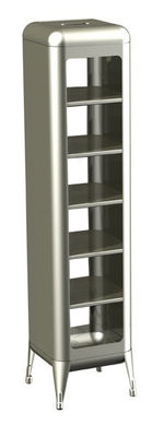 Tolix Storage unit - Varnished raw steel - H 133 cm. Natural steel