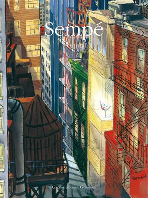 Image Republic Sempé Danseuse Balcon Poster. Multicoulered