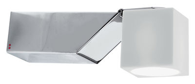 Fabbian Cubetto - White Glass Wall light - Swiveling. White