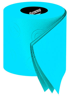 Renova Toilet paper - 6 rolls. Turquoise