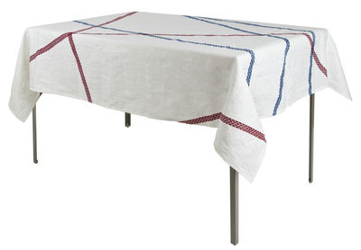 Internoitaliano Lugo Tablecloth - 230 x 140 cm. Blue,Red