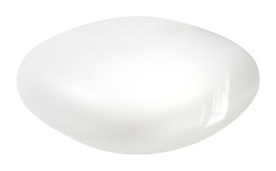 Slide Chubby Low Coffee table - Lacquered version. Lacquered white