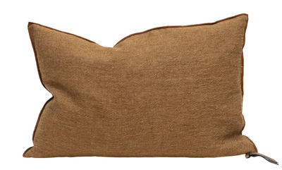 Maison de Vacances Vice Versa Cushion - 65 x 65 cm - Linen. Tobacco-brown