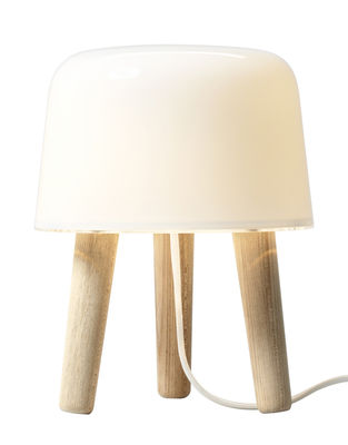 And Tradition Milk Table lamp - Table lamp. White,Light wood
