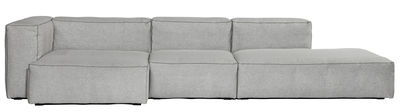 Hay Soft Mags Corner sofa - Left armrest - L 302 cm. Light grey