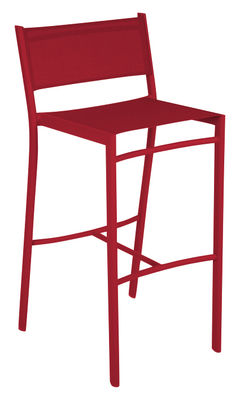 Fermob Costa Bar chair - H 76 cm - Canvas. Pepper