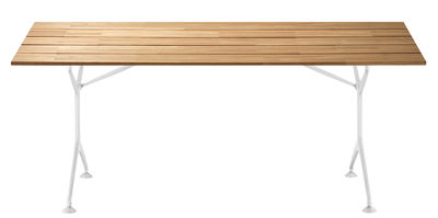Alias Teak Foldable table - 200 x 95 cm. White,Teak