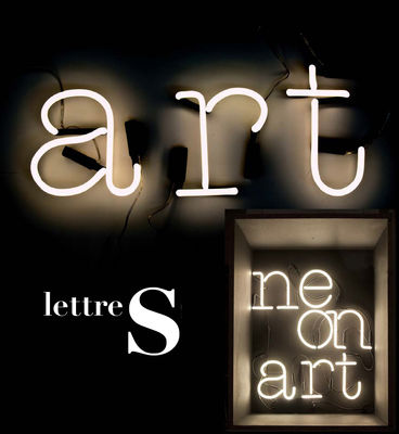 Seletti Neon Art Wall light - Letter S. White