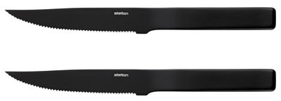 Stelton Pure Black Steak knife - Set of 2. Black