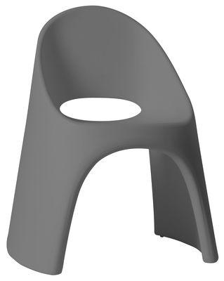 Slide Amélie Stackable armchair - Plastic. Grey