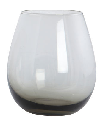 House Doctor Ball Water glass - /H 10 cm. Smoked grey