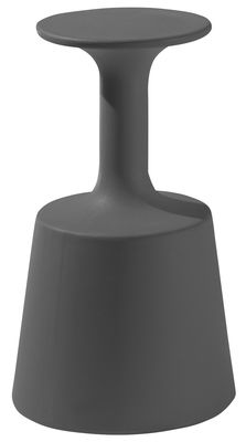 Slide Drink Bar stool - H 75 cm - Plastic. Grey