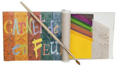 Tsé-Tsé Carnet de couleur Notepad - Notebook + watercolour palette + paintbrush. Multicoulered
