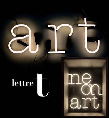 Seletti Neon Art Wall light - Letter T. White