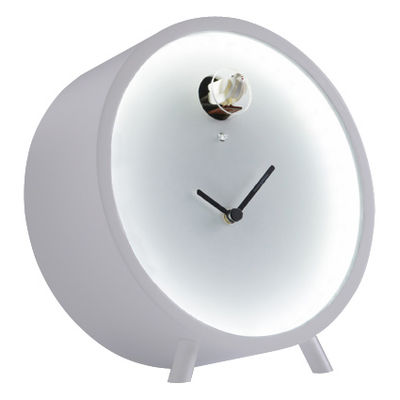 Diamantini & Domeniconi Plex Clock - Luminous LED - With cuckoo - Standing version. White