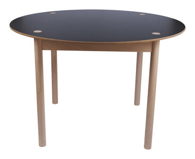 Hay C44 Table - Ø 110 cm - Toggle top. White,Black