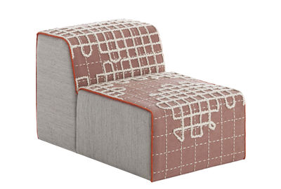 Gan Bandas Easy chair - L 95 cm. White,Pink,Grey