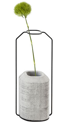 Spécimen Editions Weight C Vase - Model C : W 15 cm x H 36 cm. Concrete grey