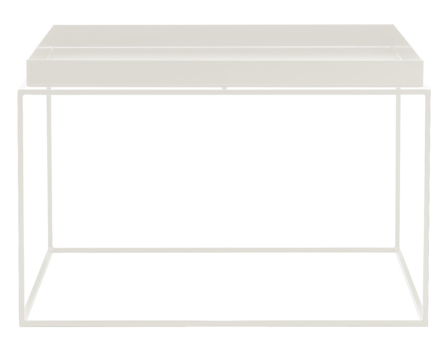 ... sur Table basse Tray H 35 cm  60 x 60 cm - CarrÃ© - Hay Blanc