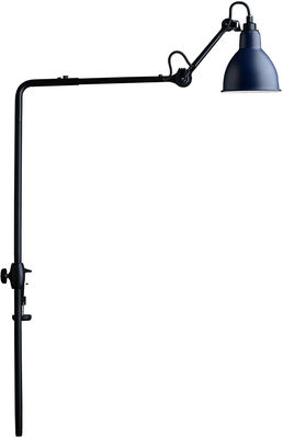 DCW éditions - Lampes Gras N°226 Lamp - For bookshelves - With vice base. Blue,Black