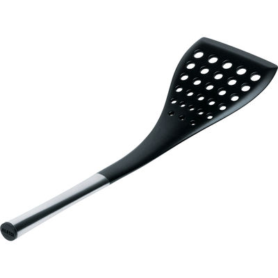 Alessi Domenica - Kitchen spatula Black,Glossy steel