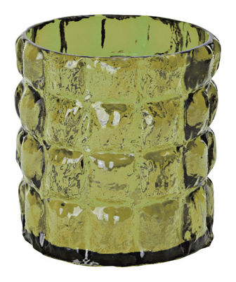 Kartell Matelasse Vase - Basket / Ice bucket. Transparent green