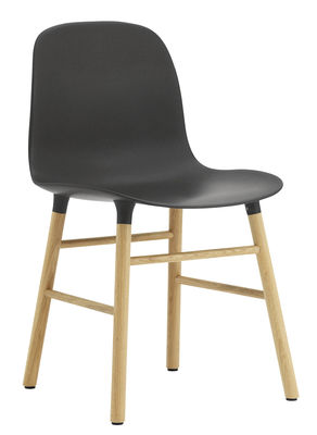 Normann Copenhagen Form Chair - Oak leg. Black,Oak