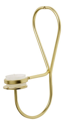 Hay Lup Wall Triangle Candle stick - H 21 cm. Brass